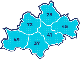 Carte des départements